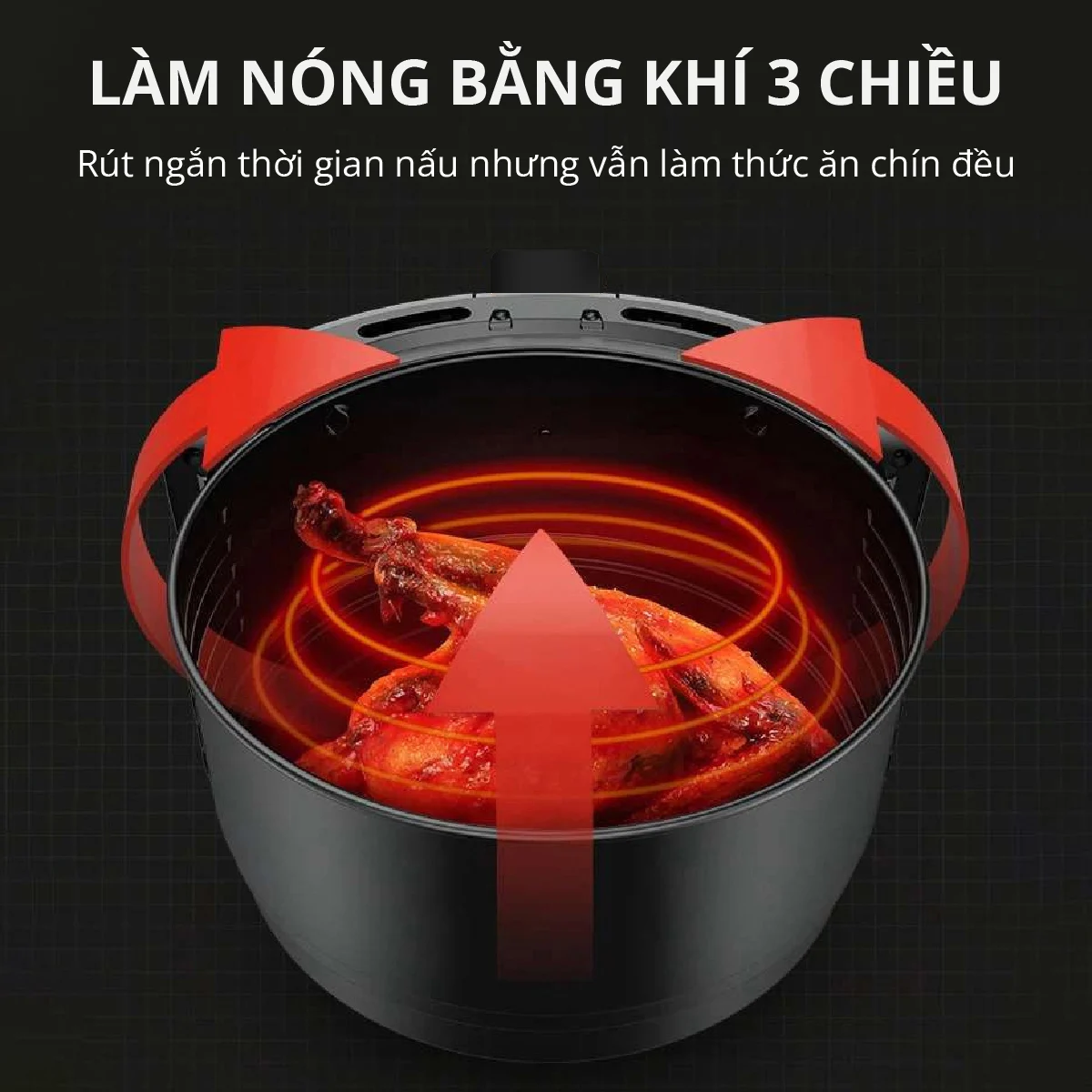 Nồi Chiên Cơ Mishio (3L) - Hàng chính hãng