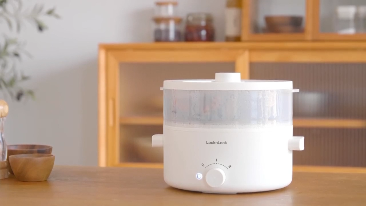 Nồi Điện Đa Năng LocknLock Bianco Electric Multipot Bảo Hành Chính Hãng EJP134IVY-5L - Hàng Chính Hãng