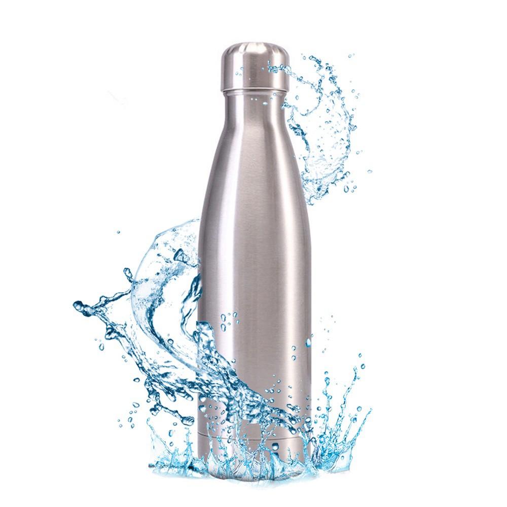 Bình Đựng Nước Giữ Nhiệt 500ml 12 Tiếng Bằng Thép Không Gỉ Có Thể Tái Sử Dụng