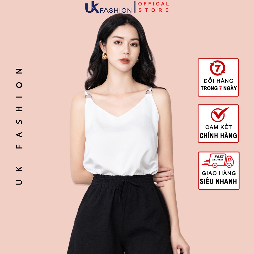 Áo 2 dây nữ croptop thời trang UK Fashion thiết kế co dãn 4 chiều phong cách Hàn Quốc NKSM2202021