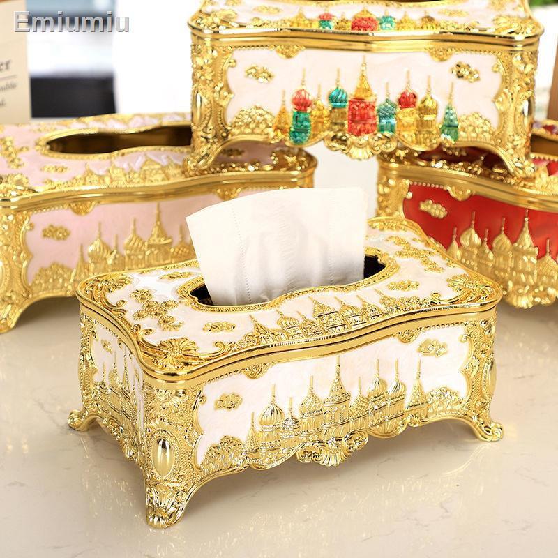 ✥◎European Castle Hộp đựng khăn giấy Acrylic sáng tạo Khách sạn KTV Hộp giấy thời trang gia dụng cao cấp