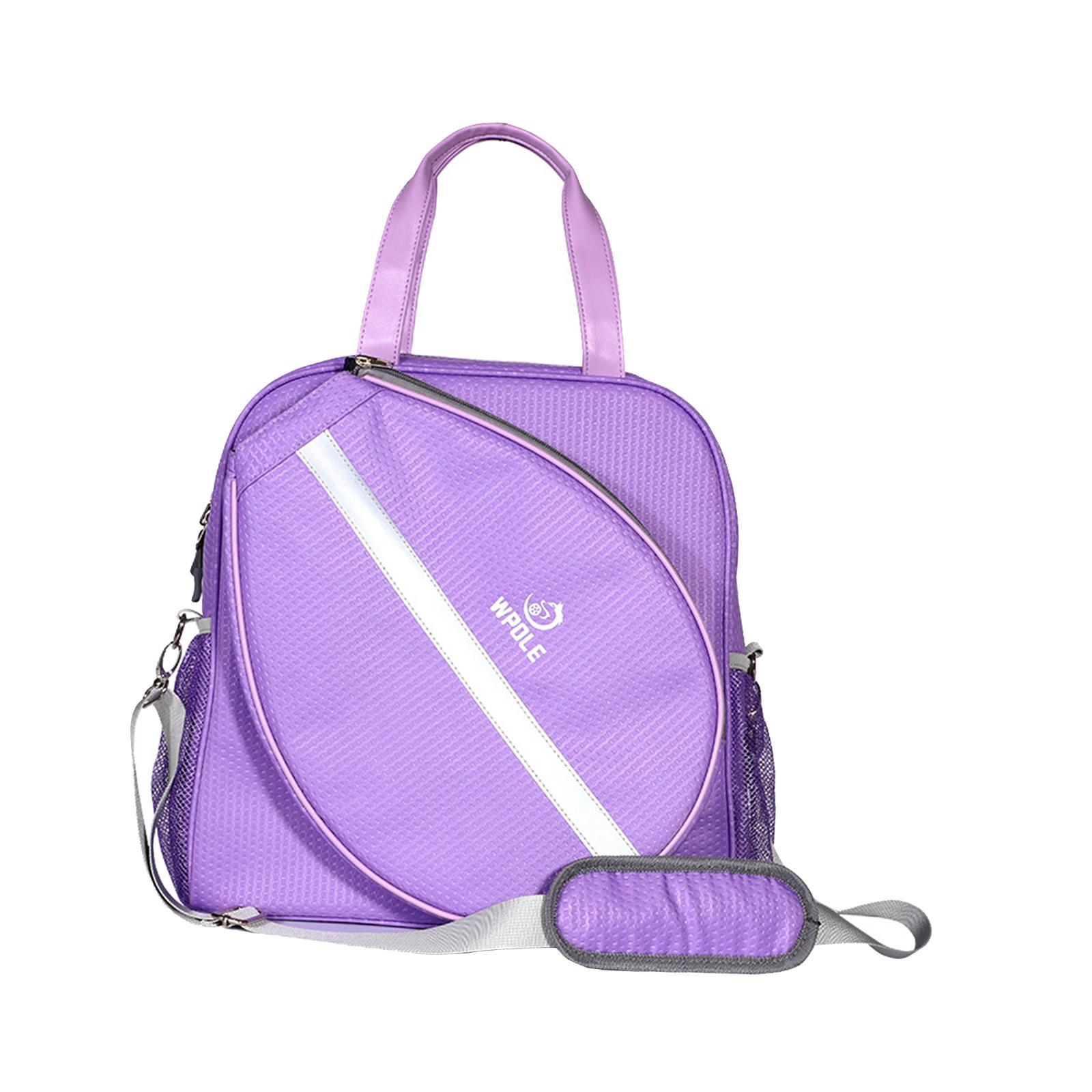 Badminton Bag Carrying Badminton Tennis Shoulder Bag Zipper Large Racket Bag