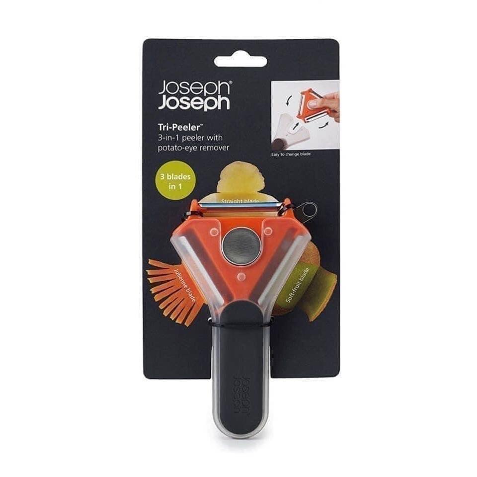 Nạo củ quả đa năng 3 mặt màu đỏ Joseph &Joseph