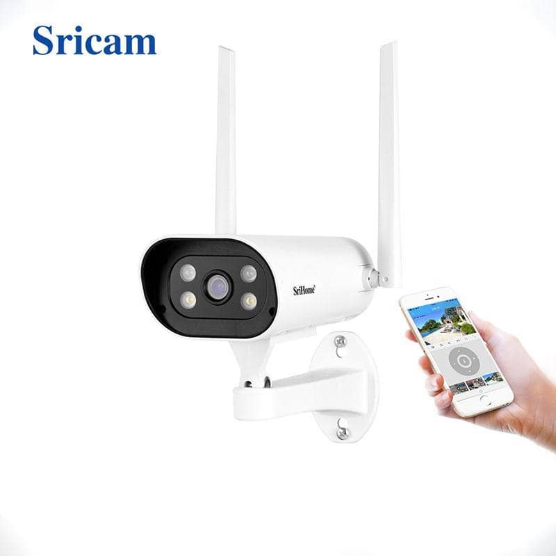 Camera IP không dây ngoài trời chống nước chống bụi Srihome SH037 QHD 4MP hỗ trợ wifi chuẩn 5G - HÀNG CHÍNH HÃNG