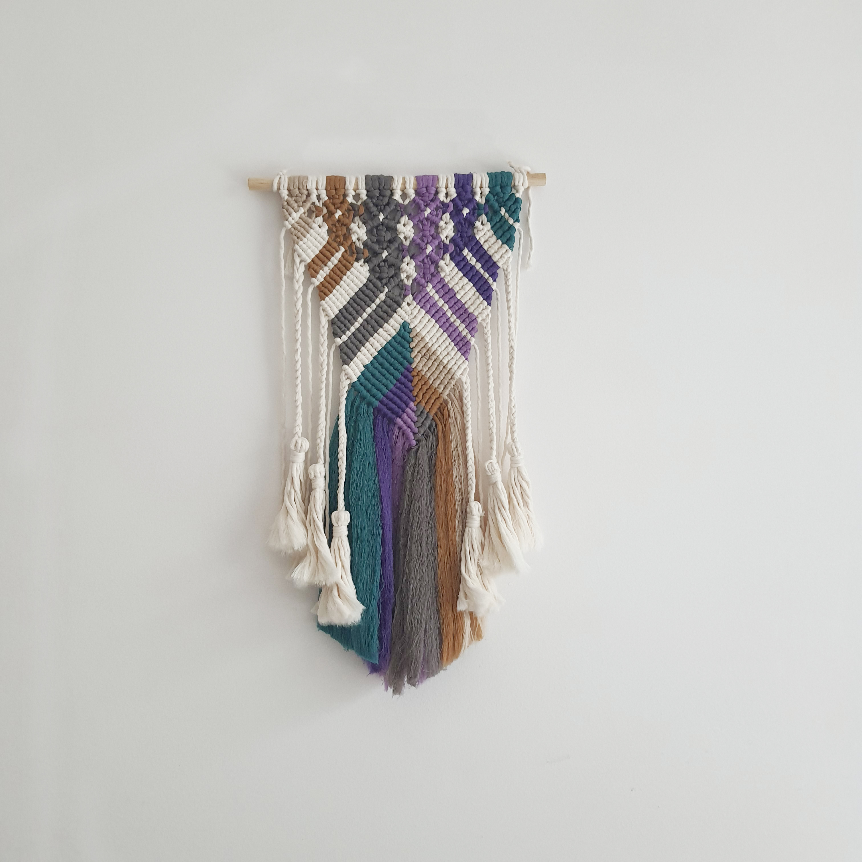 Mành Trang Trí Màu Macrame