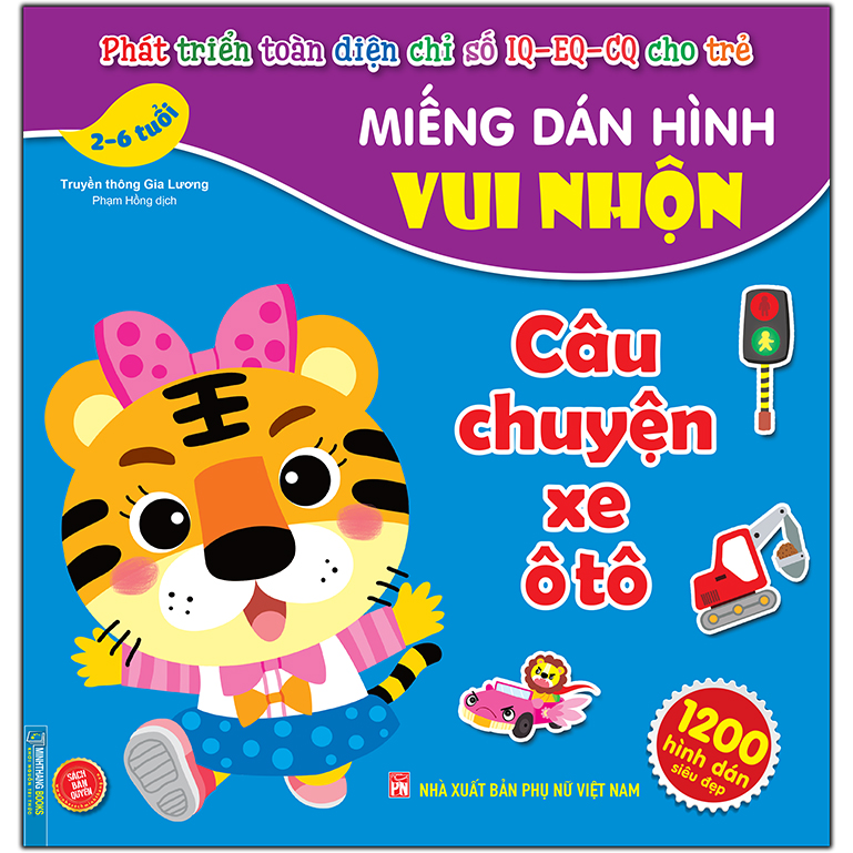 Miếng Dán Hình Vui Nhộn - Câu Chuyện Xe Ô Tô (2-6 Tuổi)