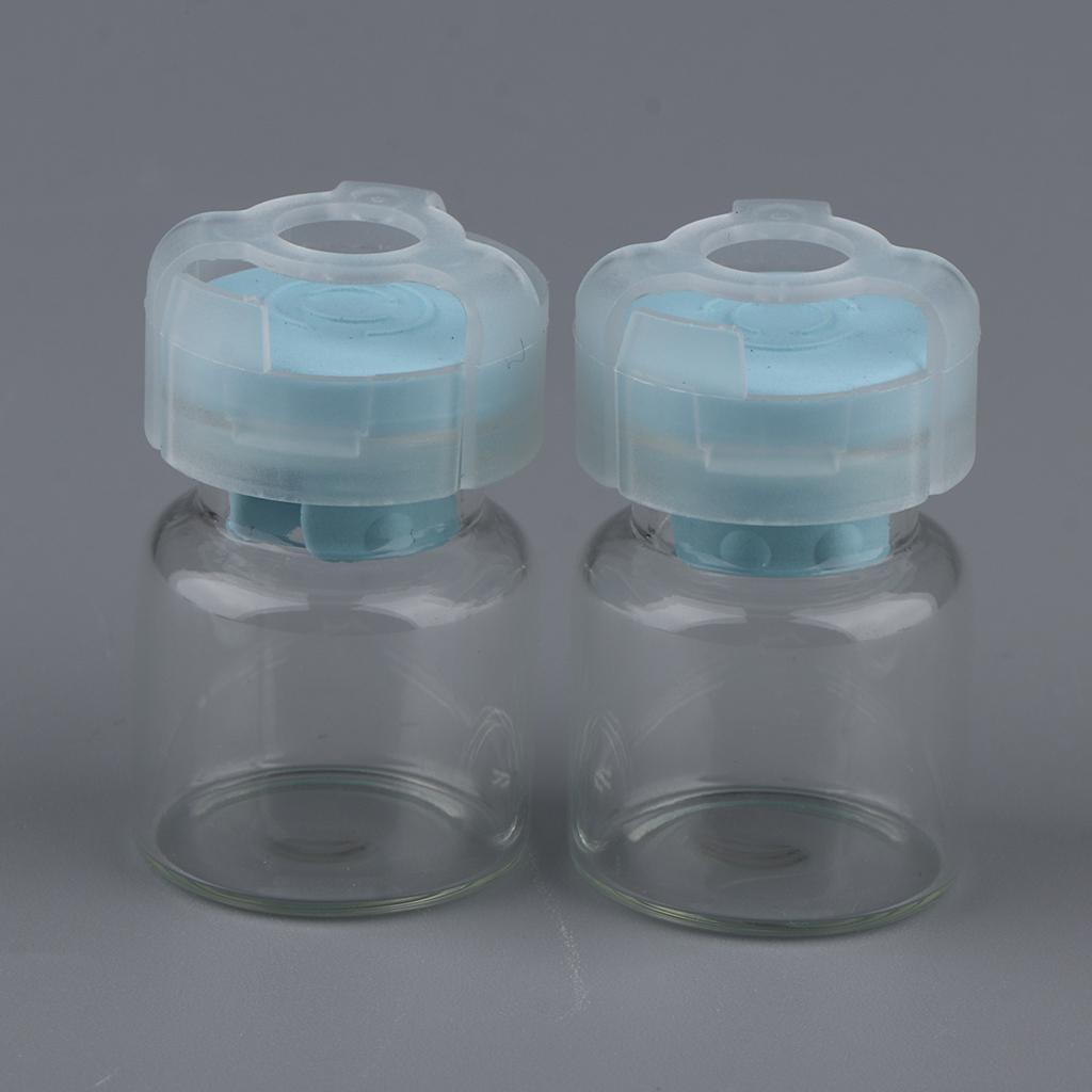 20Pcs Empty Sealed Sterile Vials Blue Lids