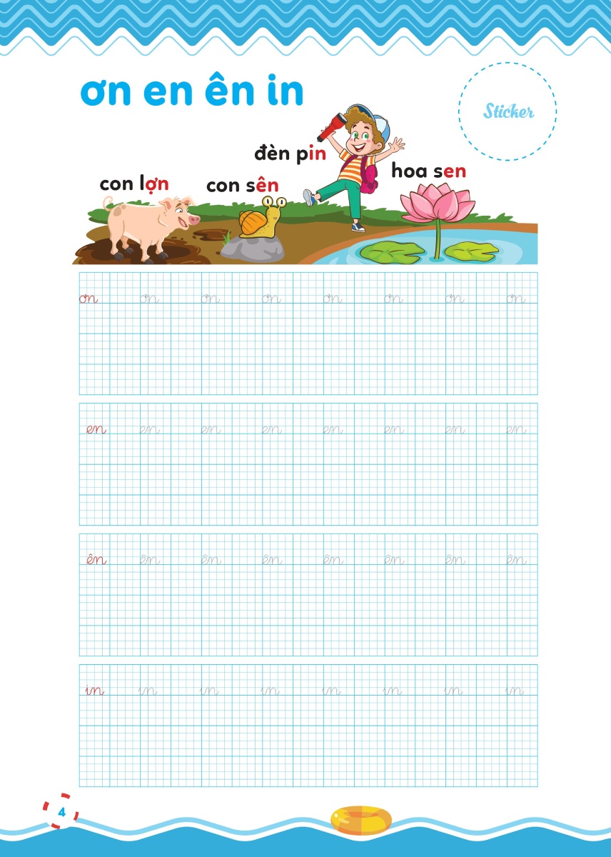 Vở Luyện Viết Hạ Cỡ Chữ Chữ Ô Li Nhỏ - Quyển 3: Vần _MEGA