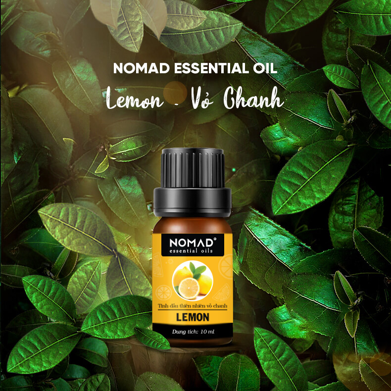 Combo 3 Tinh Dầu Nguyên Chất Nomad: Tinh Dầu Hoa Oải Hương (10ml) + Tinh Dầu Vỏ Chanh (10ml) + Tinh Dầu Sả Tươi(10ml)