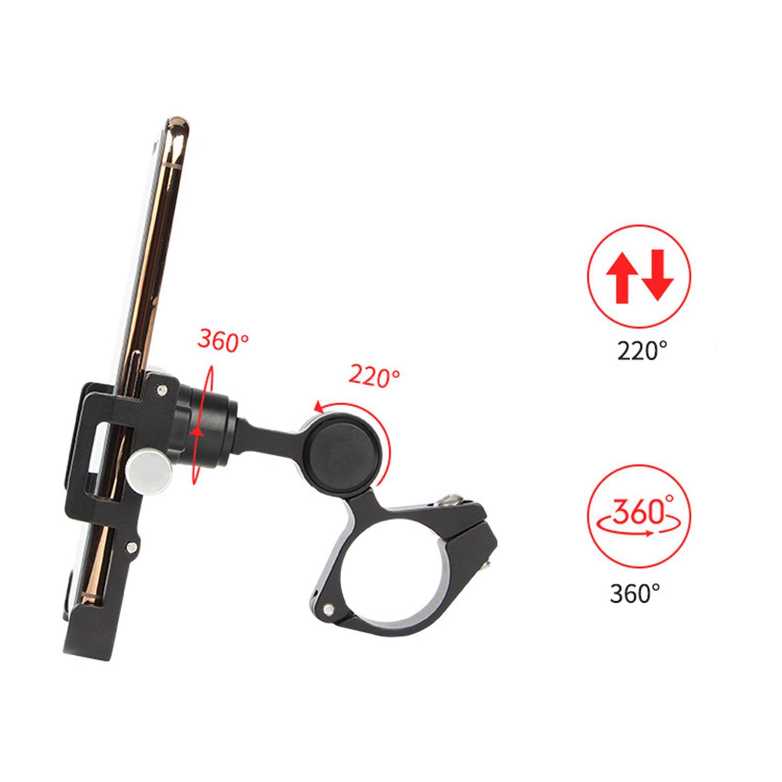 Bike Phone Mount Detachable Aluminum Alloy for Cycling Accessories Stroller