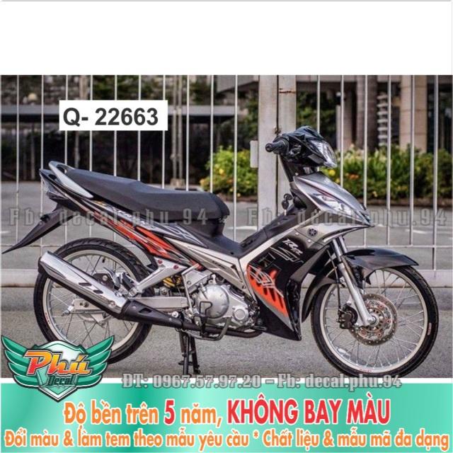 Tem rời Exciter 2006-2010 Cam bạc đen