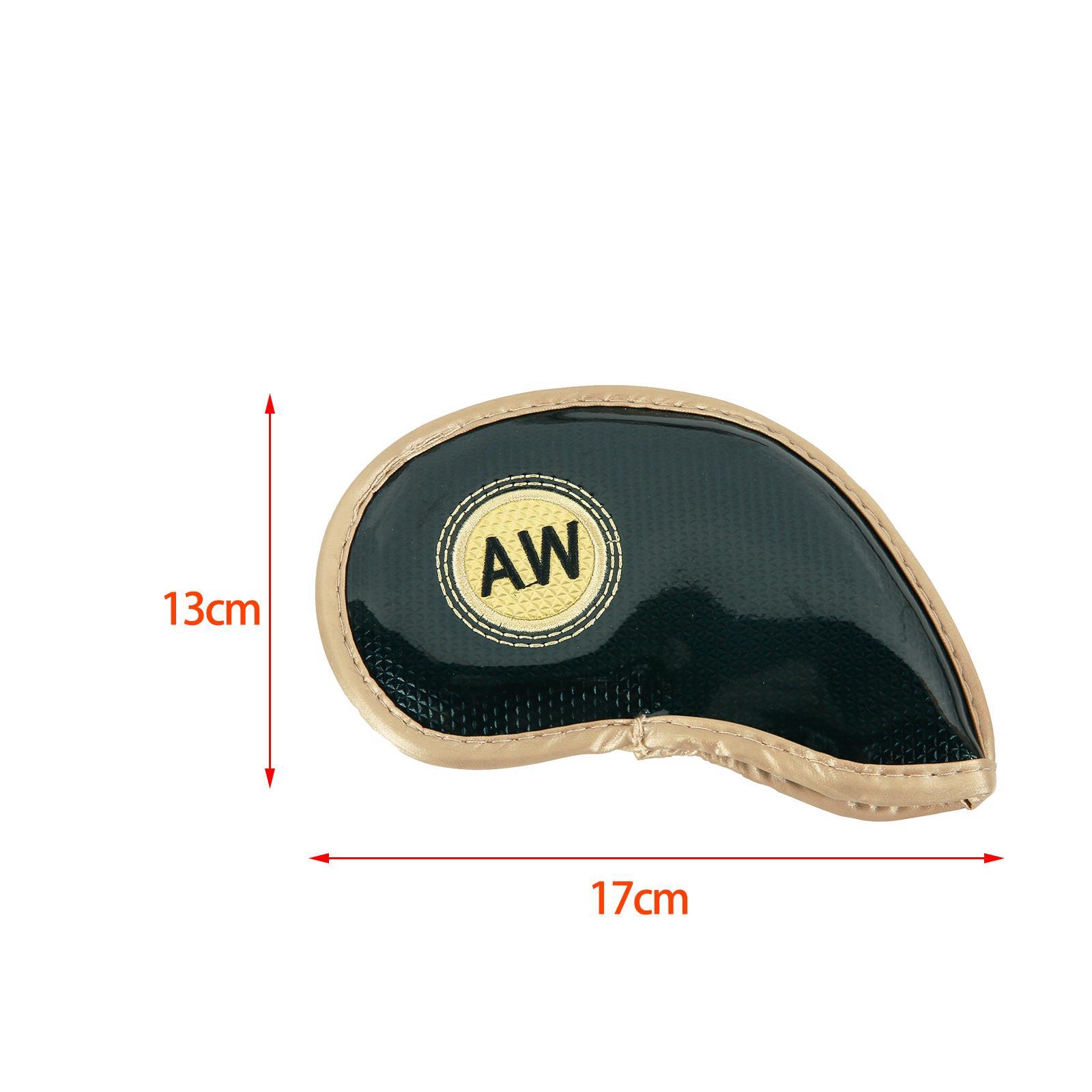 10Pcs Golf Iron Headcover Set Golf Club Head Covers Golfer Gift Protection