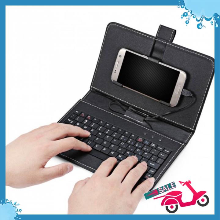 Bao da bàn phím điện thoại và máy tính bảng hỗ trợ kết nối Micro USB