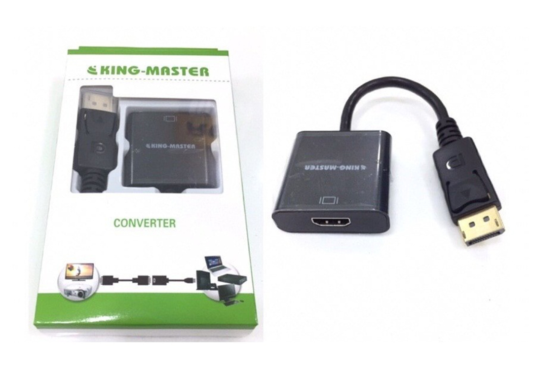 Cáp chuyển đổi Displayport sang HDMI Kingmaster KY-D251B - Hàng Nhập Khẩu