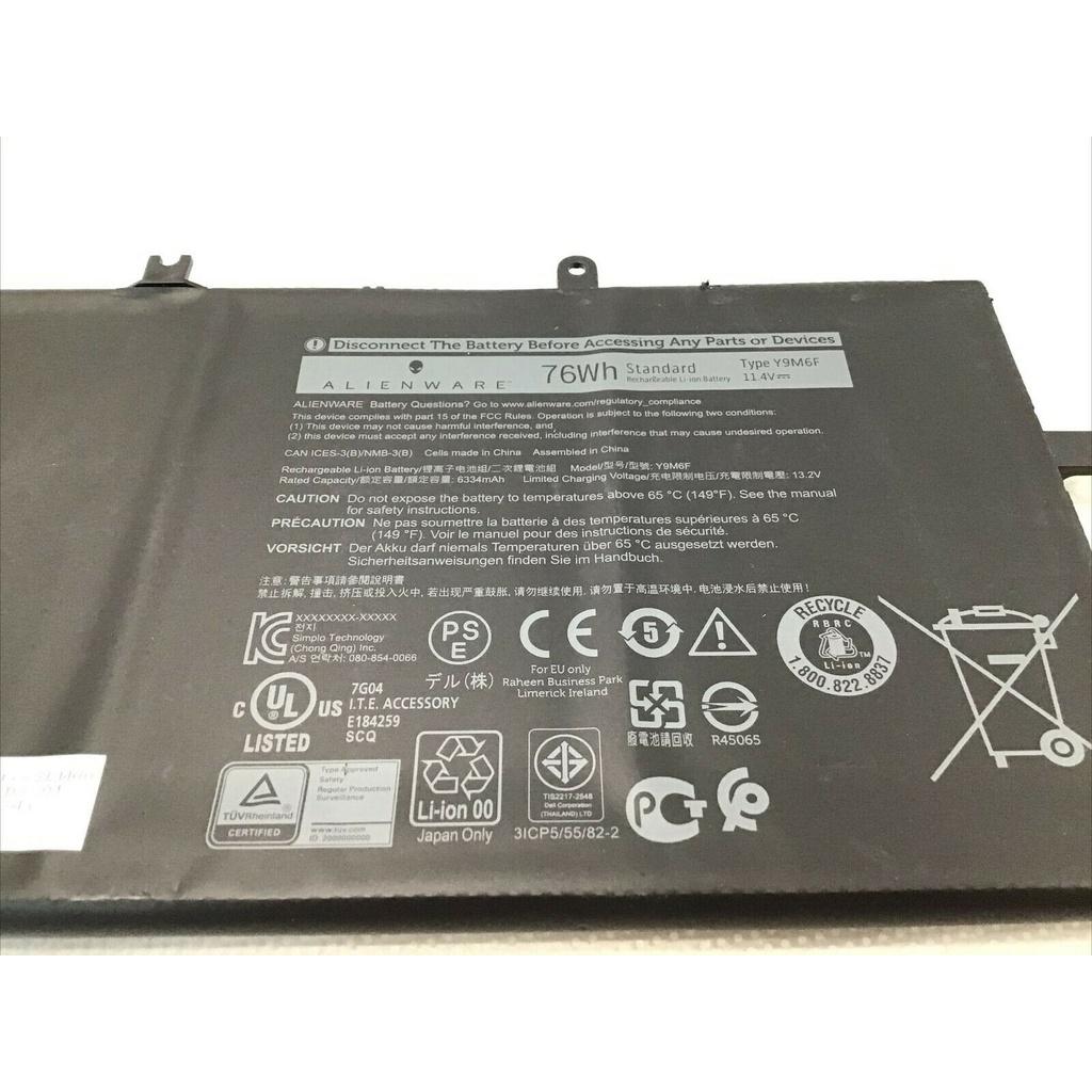 Pin Battery Dùng Cho Laptop Dell Alienware M15 R2 8K84Y Y9M6F Original 76Wh