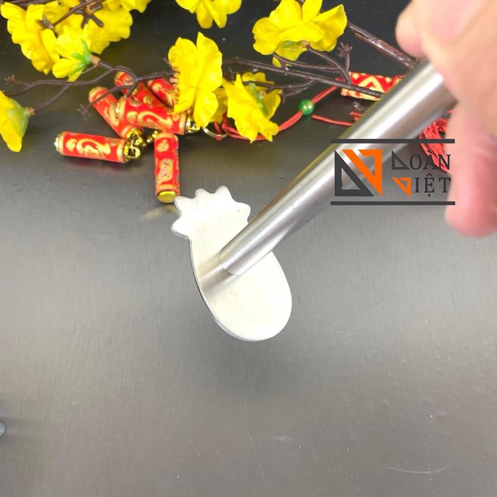 BỘ 10 khuôn BÁNH DỨA ĐÀI LOAN + DỤNG CỤ NHẤN - bánh cookies dứa , bánh trái thơm - Khuôn dày, đẹp, sắc nét