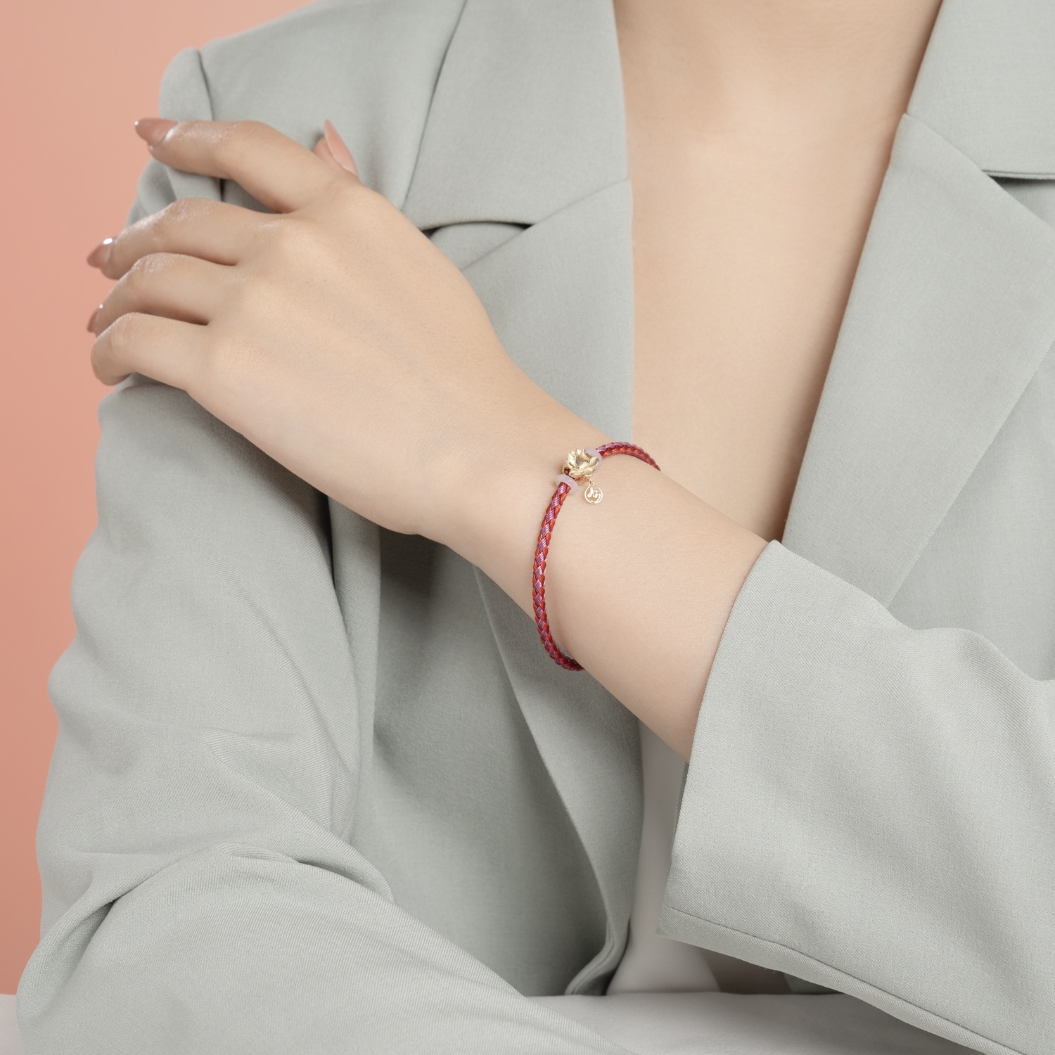 Charm An Liên Vàng 14k LLF243 Huy Thanh Jewelry