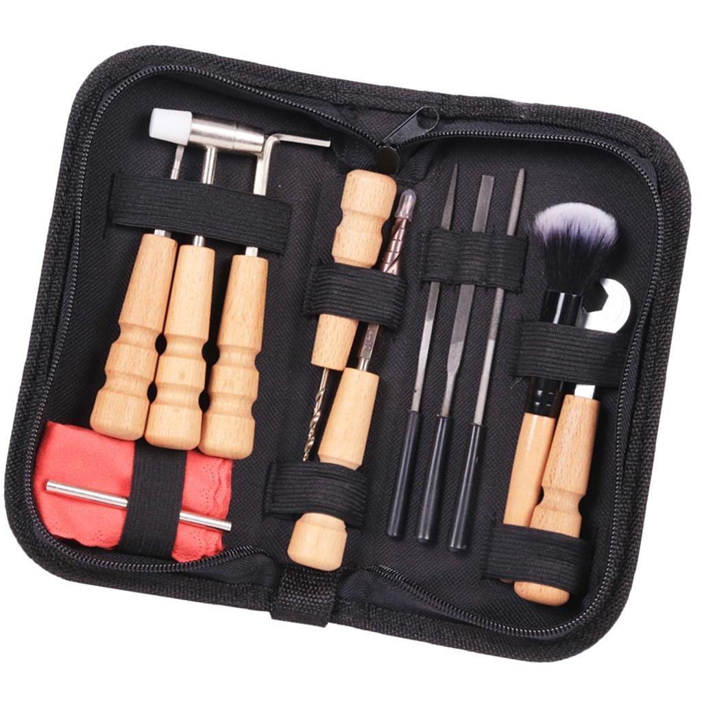 1 Set Guitar Repair Kits Maintenance Tools with Storage Bag for Luthier Guitarist DIY Parts