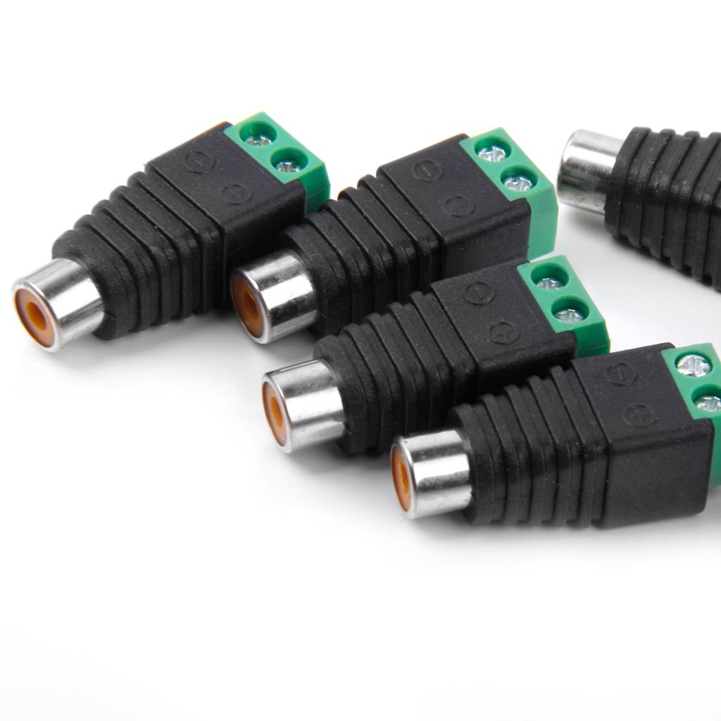 10 X RCA Male Connector