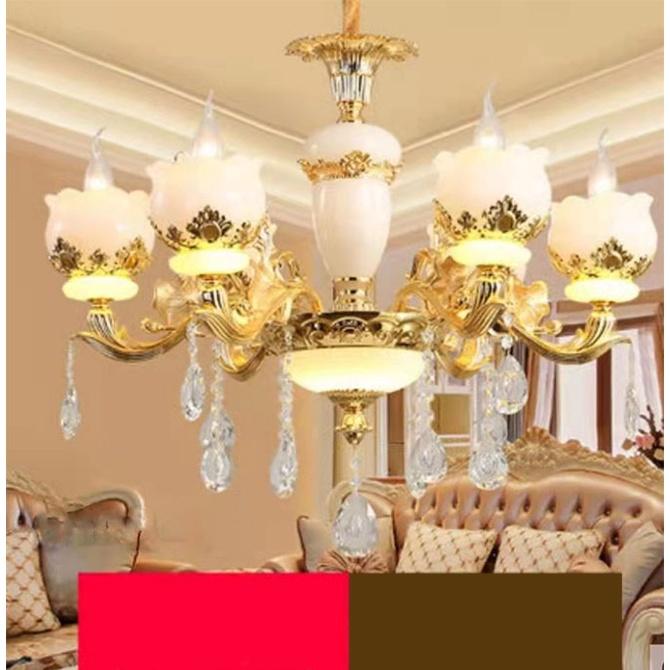 Đèn chùm MIWER phong cách sang trọng loại 8 tay trang trí nhà cửa hiện đại - kèm bóng LED