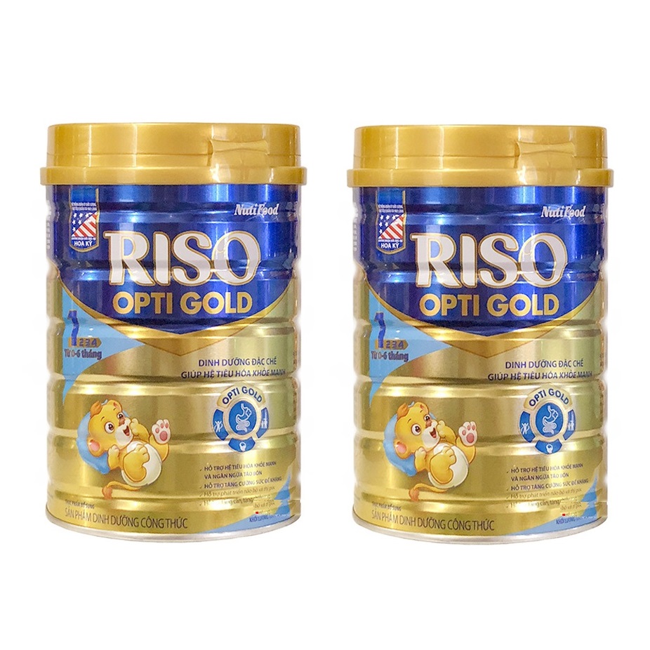 BỘ 5 LON SỮA BỘT RISO OPTI GOLD 1 – DINH DƯỠNG ĐẶC CHẾ GIÚP HỆ TIÊU HOÁ KHOẺ MẠNH