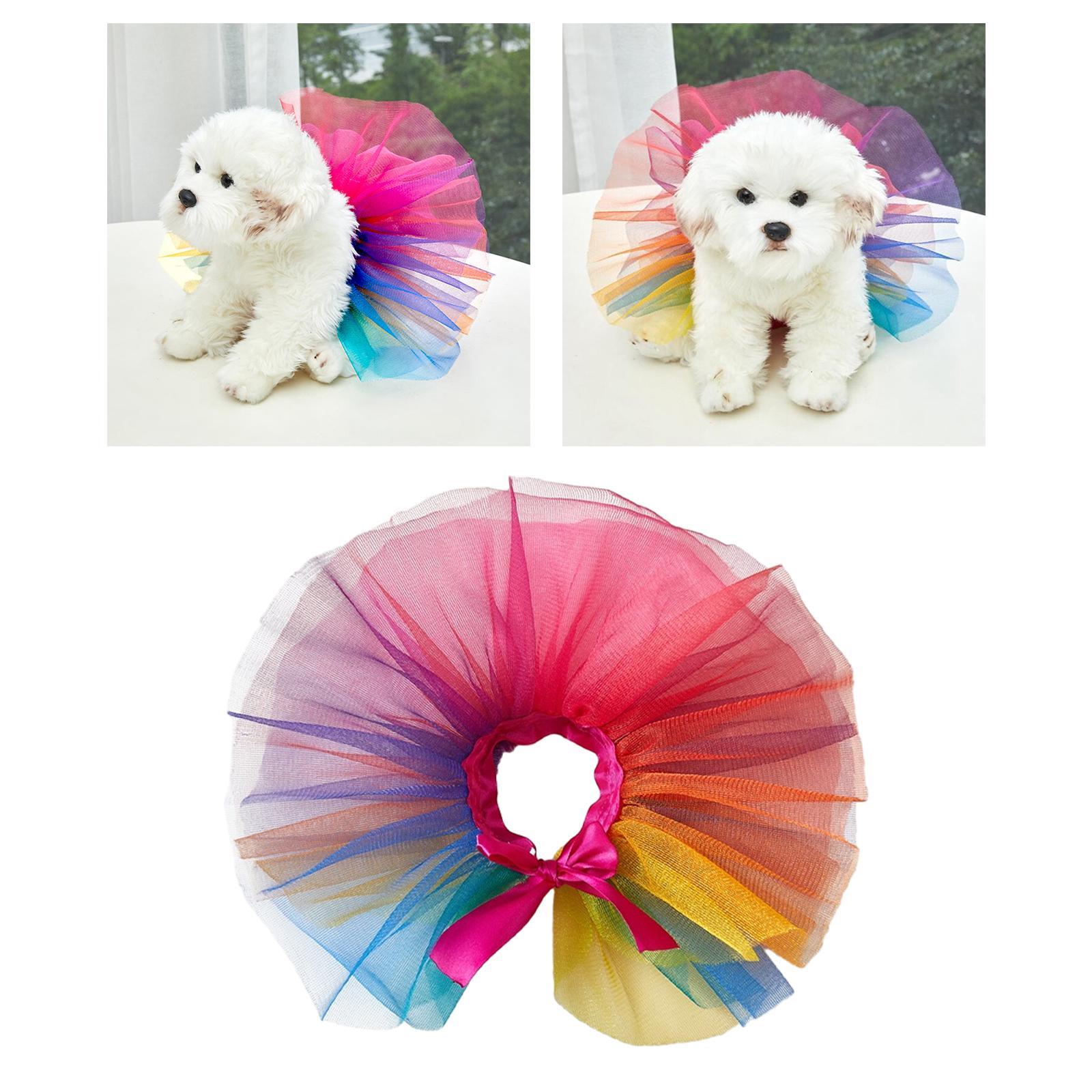 Pet Summer Gauze Dress Dog Dress Puppy Clothes Party Favor Tutu Skirt Outfit Tutu Skirt Costume Pet Costume for Holiday Engagement Halloween