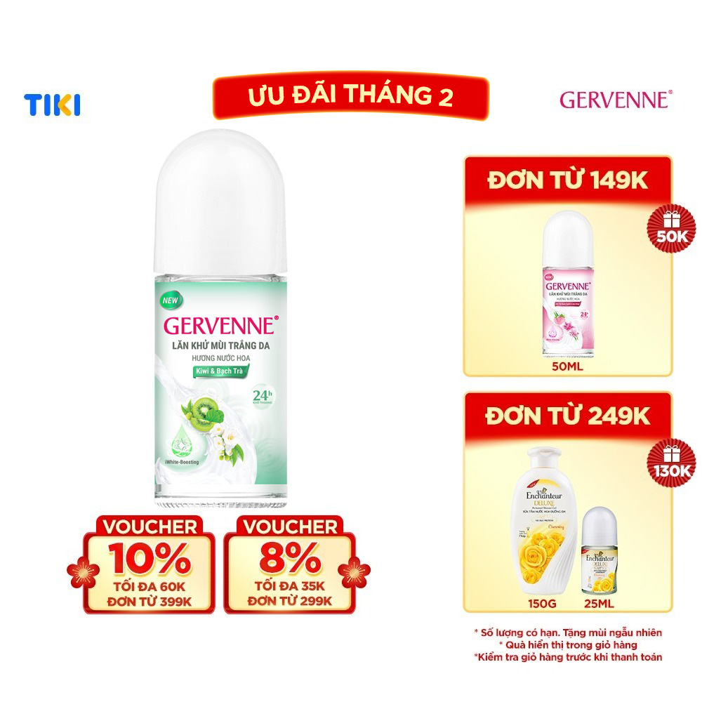 Lăn khử mùi nước hoa Gervenne 50ml/ Chai