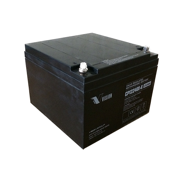 Ắc Quy Lưu Điện VISION CP12240E-X 12V-24AH, Chuyên Dùng Cho Nguồn Dự Phòng