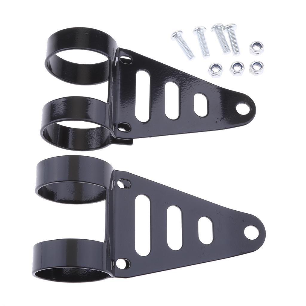 2X 1.6-1.7inch Headlight Fork Mount Bracket  Holder Fit for ATV