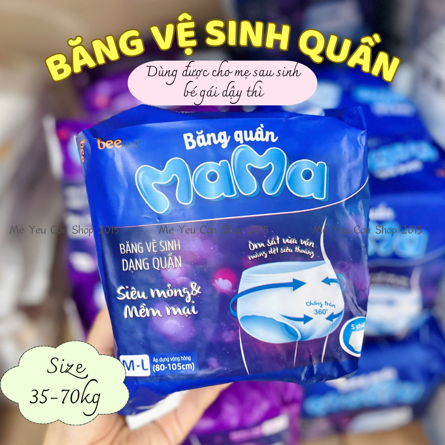 Băng Vệ Sinh Dạng Quần, Băng Quần MAMA Mềm Mỏng, Thấm Hút Cho Phụ Nữ/ Mẹ Sau Sinh -Hàng VN