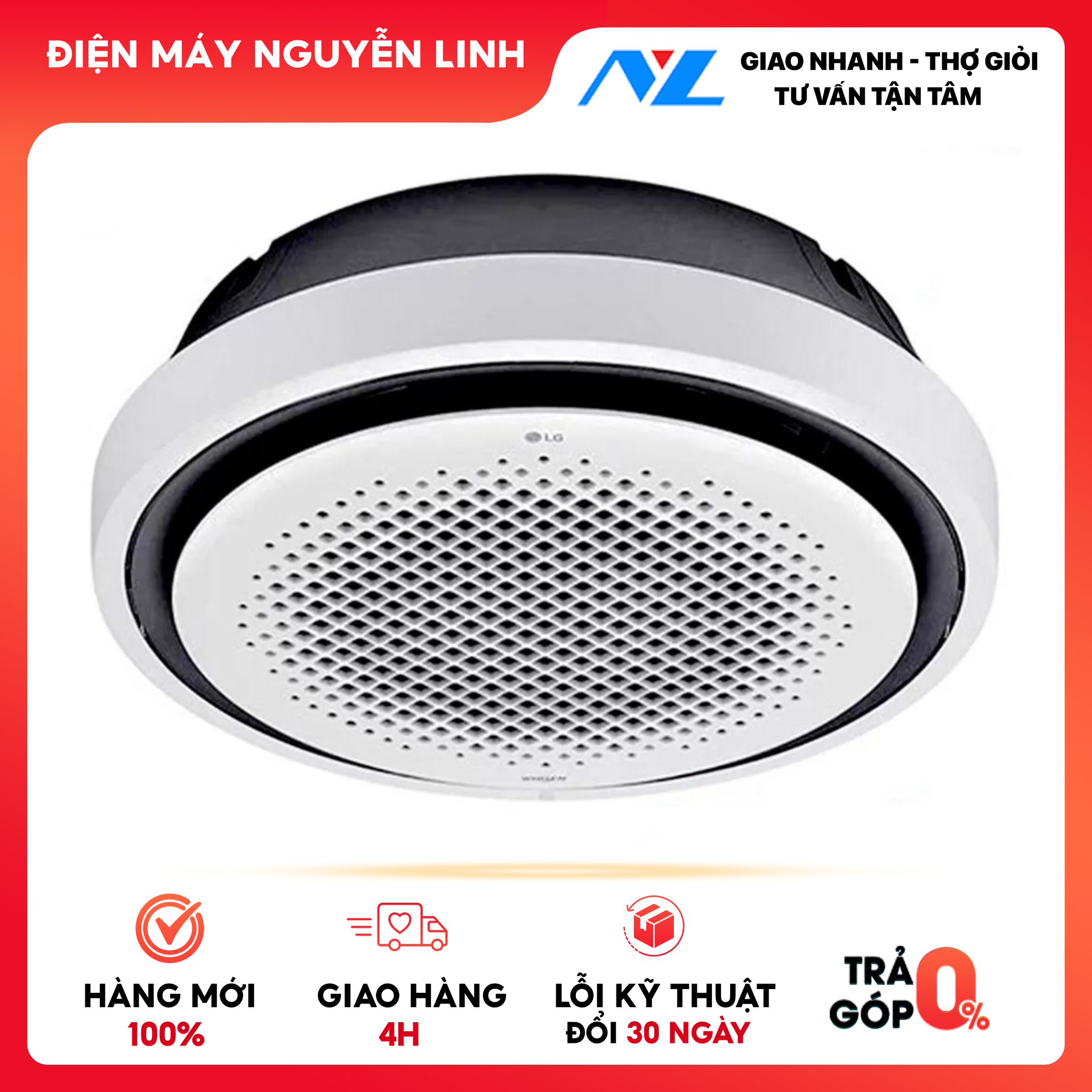 ZTNQ48GYLA0 - Máy lạnh LG Cassette Tròn Inverter 5.0Hp ZTNQ48GYLA0 - Hàng Chính hãng - Giao HCM