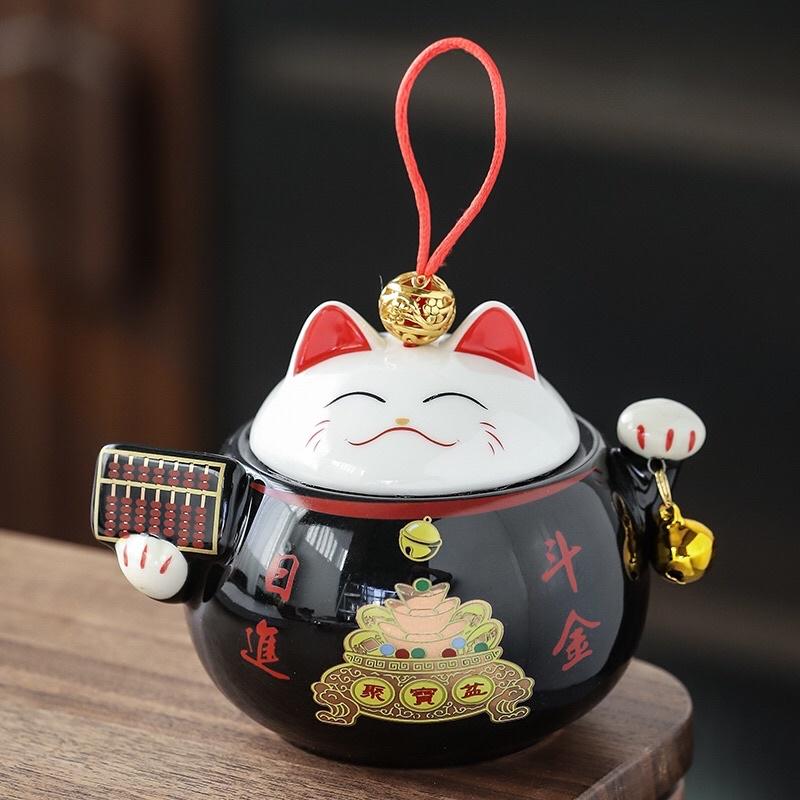 Hộp mèo thần tài , mèo may mắn neko maneki