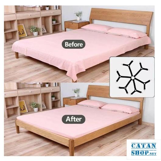 Kẹp cố định ga giường 6 chấu, Bộ kẹp drap nệm giường giúp giữ phẳng và chống trượt tiện dụng-GD553-BQuai