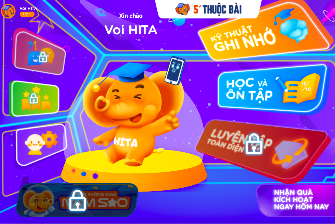 [E- Voucher] Khóa học hỗ trợ học tập 5 Phút Thuộc Bài - Gói 1 năm - dành cho con trẻ từ lớp 1 đến lớp 12