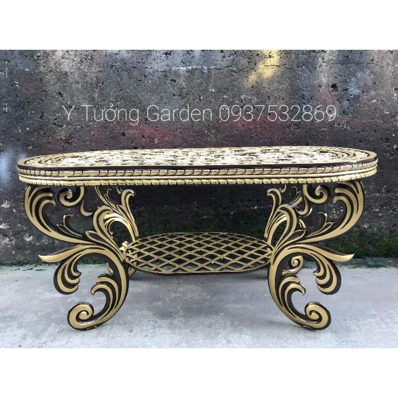 Bàn ghế sân vườn nhôm đúc