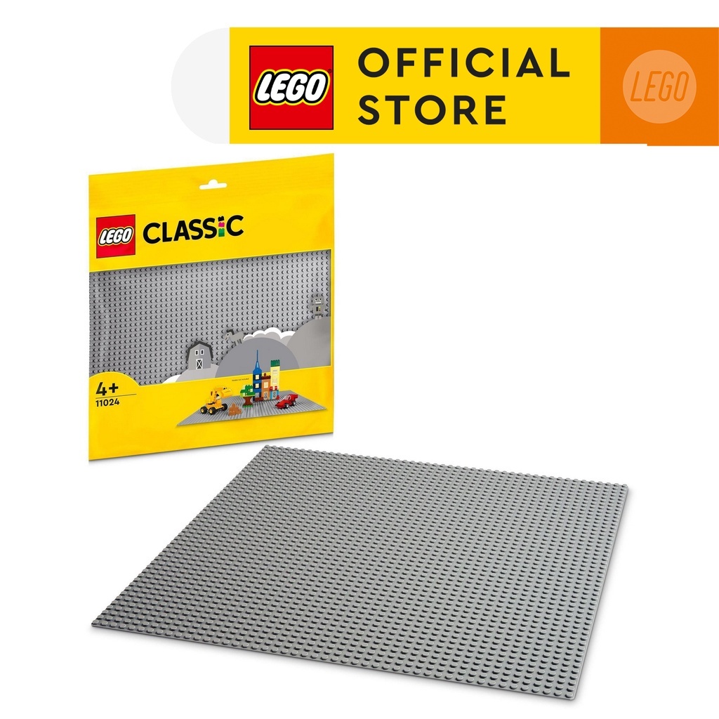 LEGO Classic 11024 Đồ Chơi Lắp Ráp Đế Lắp Ráp Màu Xám (1 chi tiết)