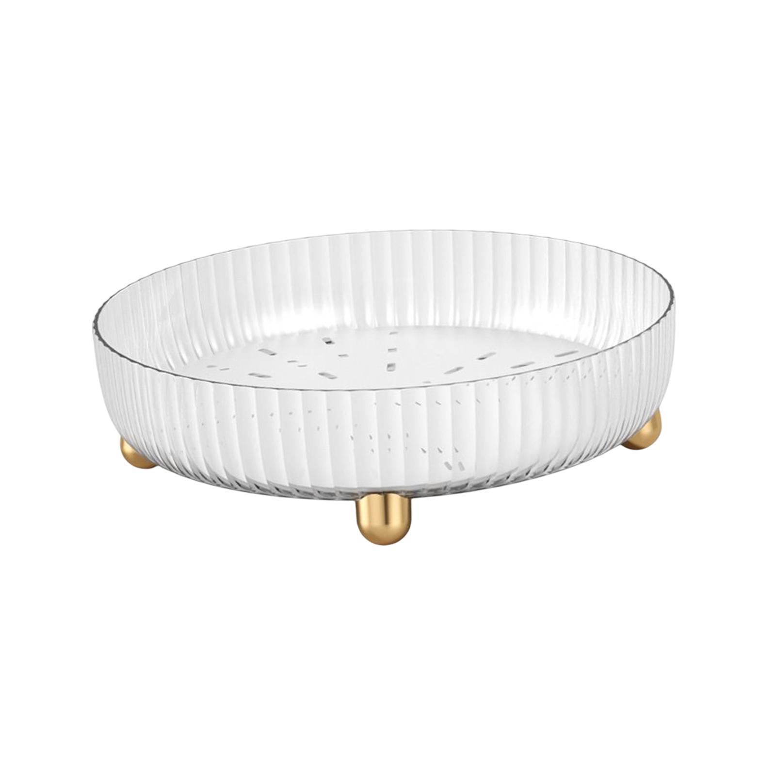 Fruit Plate Bathroom Countertop Organizer Cosmetic Storage Tray for Bathroom