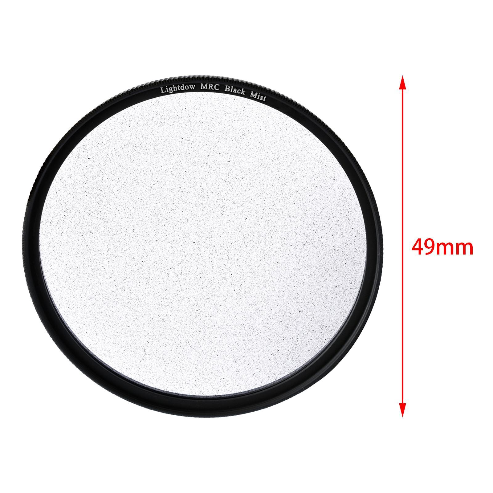 1/2 Black Mist Diffusion Lens Filter Dreamlike Effect Durable Soft Glow Cine Filter for Photography