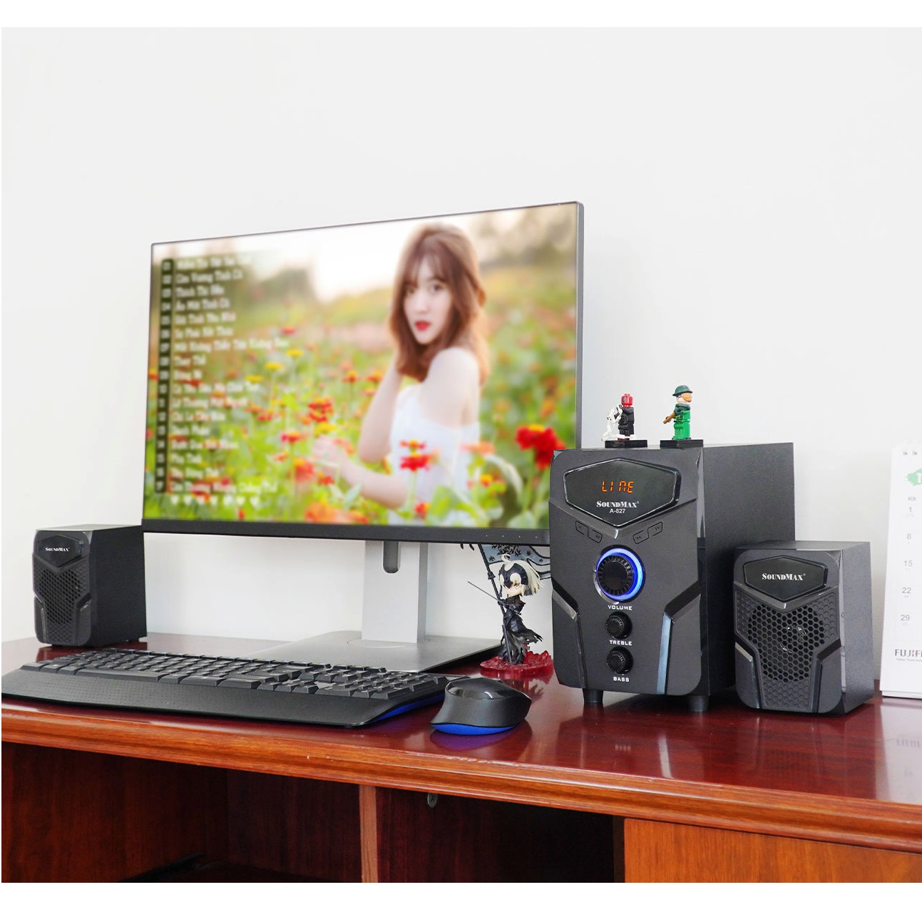 Loa Vi Tính SoundMax A 827 2.1 20W (RMS) - Hàng Chính Hãng