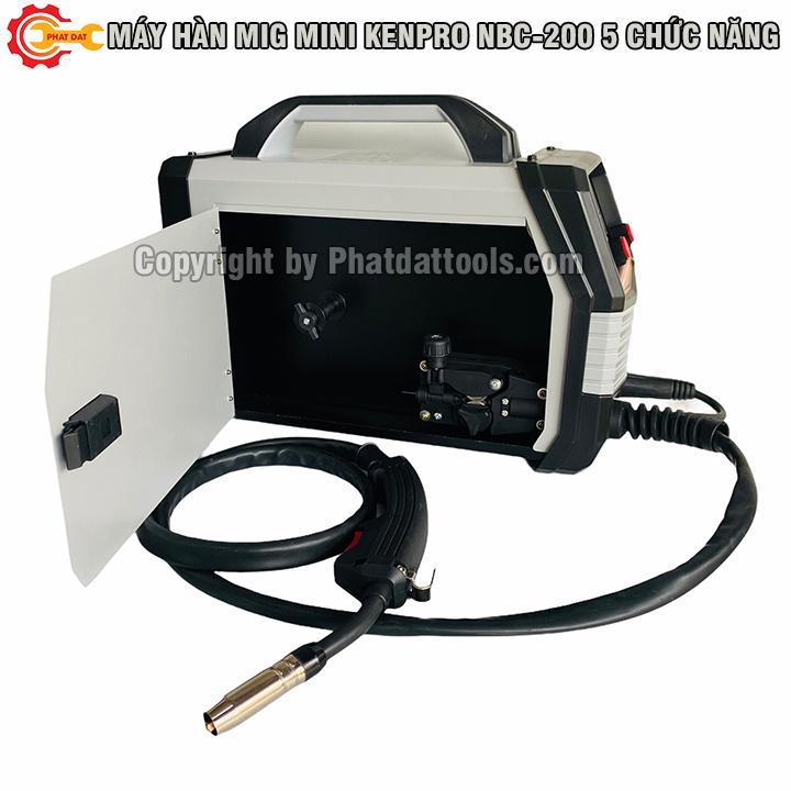 Máy Hàn Mig 5 Chức Năng Không Dùng Khí KENPRO NBC-200-Bảo Hành 12 Tháng-Đầy Đủ Phụ Kiện-Tặng Kèm Cuộn Hàn Lõi Thuốc 1kg