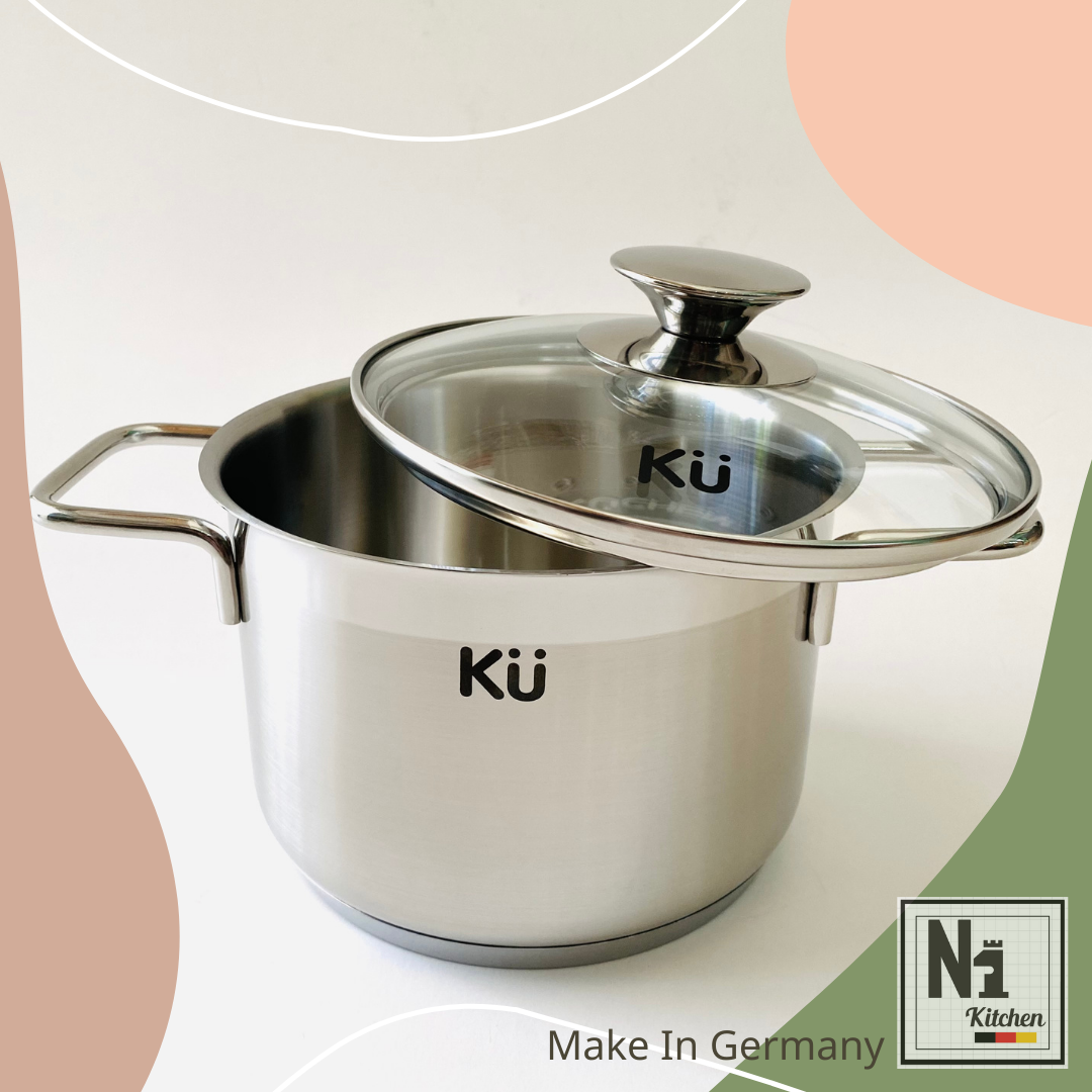 Bộ Nồi KUCHEN Cao Cấp Nhập Khẩu ĐỨC - 9 Món Bằng Thép Không Gỉ - KU 279142 - Hàng Chính Hãng