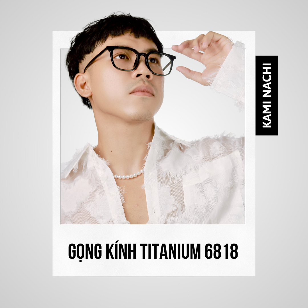 Gọng kính Special Angel phiên bản Razi chất liệu Titanium mạ I-on mã D6818 KAMI NACHI