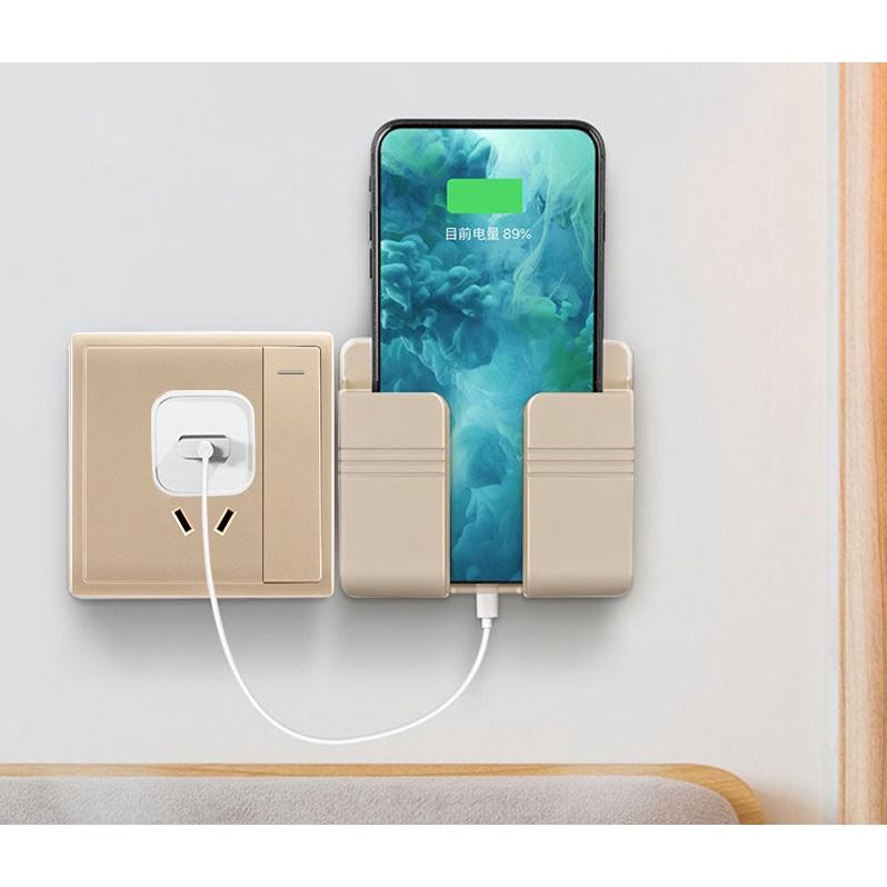 BỘ 2 GIÁ ĐỠ ĐIỆN THOẠI/ REMOTE DÁN TƯỜNG KHÔNG CẦN KHOAN ĐỤC TIỆN LỢI SIÊU BÁM CHẮC