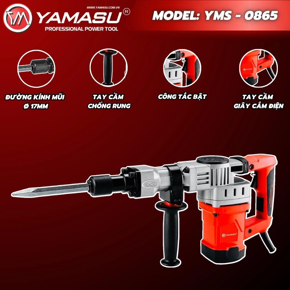 MÁY  ĐỤC BÊ TÔNG  1800W 17MM YMS-0865 YAMASU - HÀNG CHÍNH HÃNG