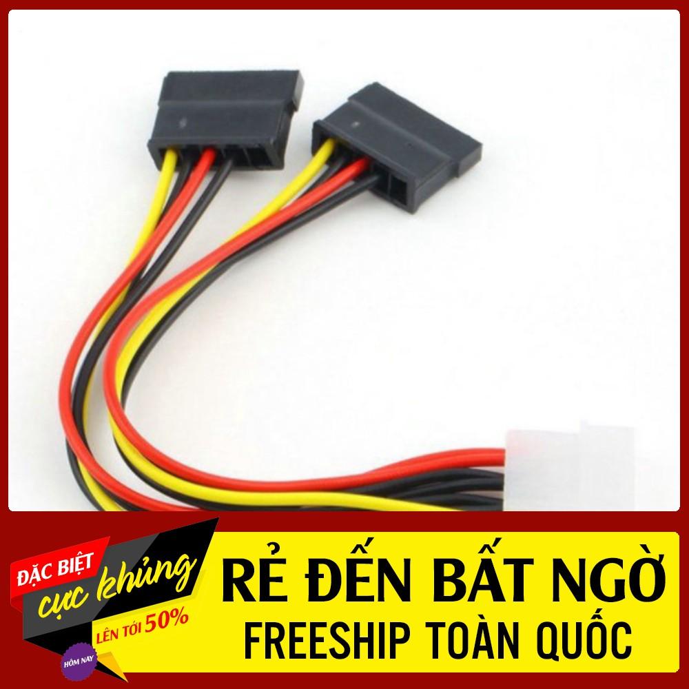 Cáp chuyển nguồn 1 ATA / Molex Ra 2 SATA / 1 ata / molex to 2 sata