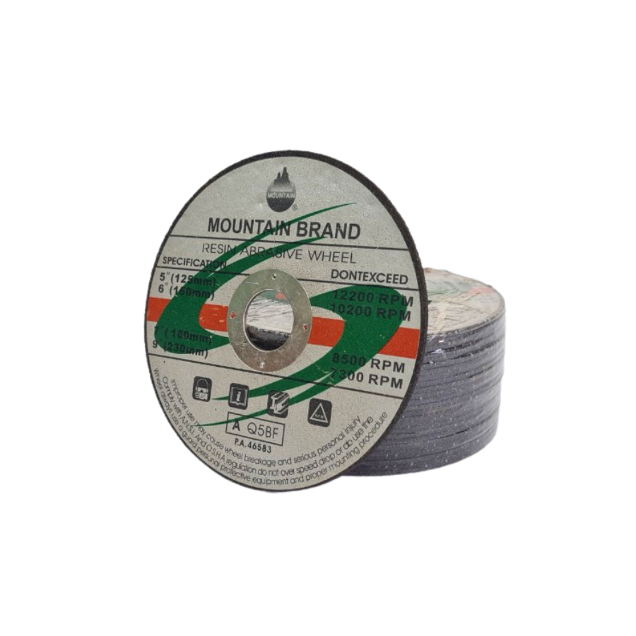 (Combo 5 Viên) Đá Cắt Sắt Núi 09 (MOUTAIN) 125x2x22mm Cắt Sắc Bén, Bền Bỉ, Ít Hao Mòn Và Độ Chính Xác Hoàn Hảo | TOPWIN Official Store