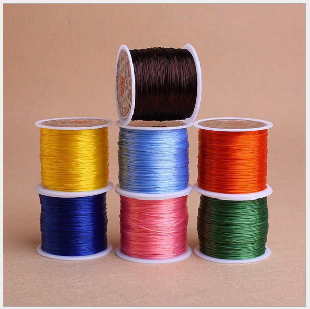 Combo 5 cuộn dây cước - dây thun sỏ hạt co giản 0.3ly