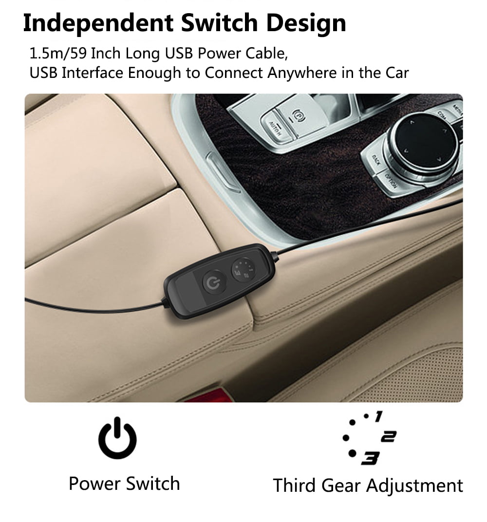 Quạt lưng ghế điều hòa cho tài xế xe tải đường dài Rear Headrest Cooling Fan USB