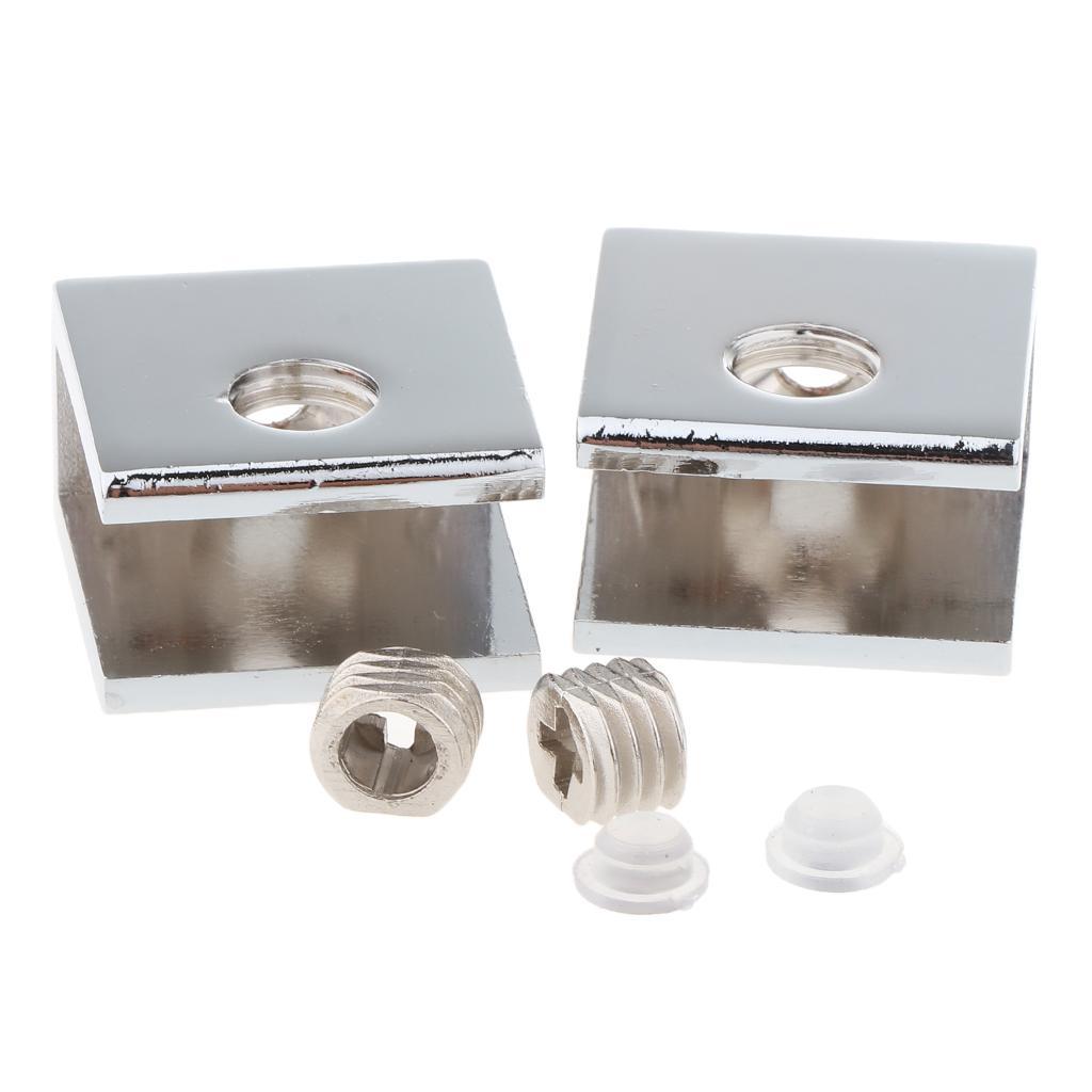 5x2 pack Zinc Alloy Fixed Glass Clamp Adjustable Glass Brackets A-8-10mm