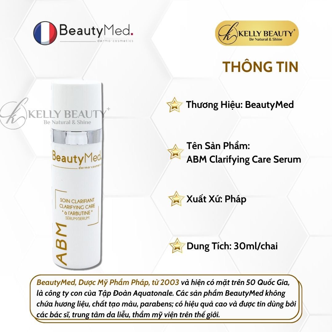Tinh Chất Sáng Da Mờ Thâm Sạm BeautyMed ABM Clarifying Serum | Kelly Beauty